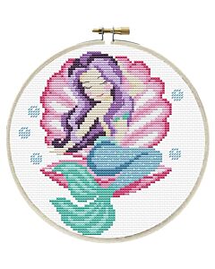 Voorbedrukt borduurpakket zeemeerin Needleart World 240.055