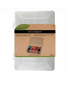 Milward borduurgaren opbergdoos middel incl. 25 wikkelkaarten