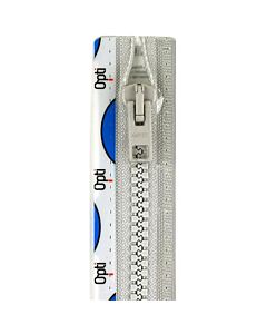 Opti P60 deelbare bloktand rits in de kleur 001 grijs en 30cm lengte. 