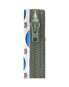 Opti P60 deelbare bloktand rits in de kleur 001 grijs en 50cm lengte.
