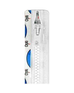 Opti P60 deelbare bloktand rits in de kleur 001 grijs en 30cm lengte. 