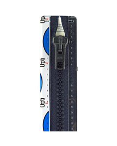 Opti P60 deelbare bloktand rits in de kleur 027 blauw en 40cm lengte.