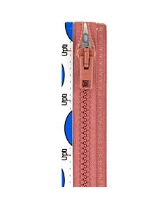 Opti P60 deelbare bloktand rits in de kleur 750 rood en 65cm lengte.