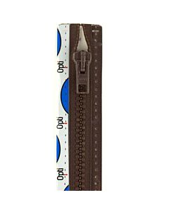 Opti P60 deelbare bloktand rits in de kleur 693 oranje en 30cm lengte.