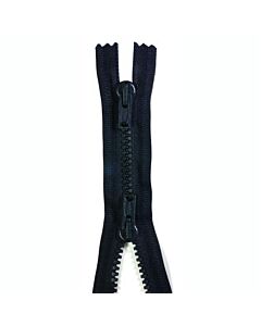 Opti profielrits wordt ook wel sportrits of bloktandrits genoemd. Deze dubbel deelbare profielrits met een rechthoekige gekleurde trekker heeft een blokvertanding van 6mm en is 60 cm lang in de kleur 881 bruin.