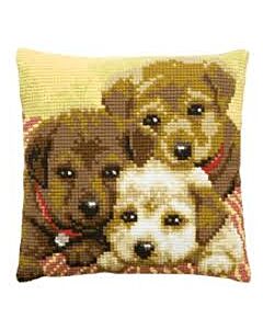 Kruissteek kussen Ponny met veulen van pako