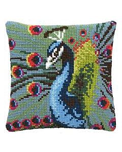 Pako kruissteek kussen pauw 003.269 om borduren