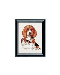 Borduurpakket beagles van pako