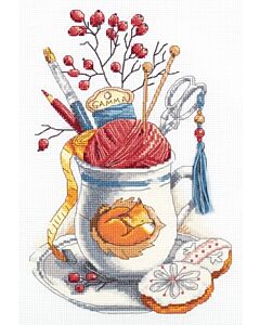 Borduurpakket Crafter's mok met telpatroon PANNA 7039 rt