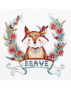 Borduurpakket Dappere Vos J-7206 van Panna