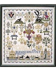 Borduurpakket Permin merklap zeeland 1763  39-0412