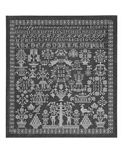 Borduurpakket Permin grijze merklap 39-7339