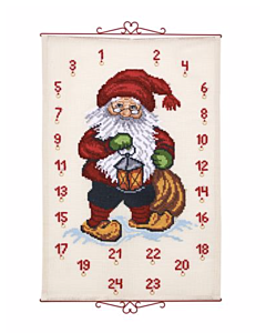 Permin adventskalender kerstman 34-9530 borduren