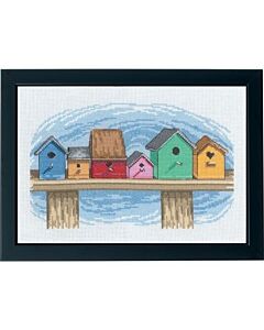 Permin borduurpakket vogelhuisjes om te borduren 92-0163