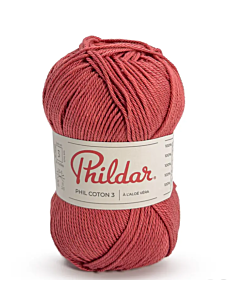 Phildar Phil Coton 3 kl.Hibiscus (roodbruin