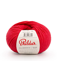 Phildar Phil Merinos 3,5 kl.Rouge Corail (rood)