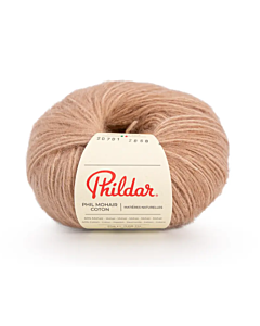 Phildar Phil Mohair Cotton kleur Camel (lichtbruin)