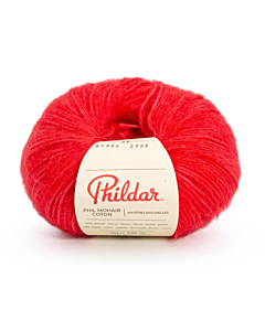 Phildar Phil Mohair Cotton kleur Pasteque (rood)