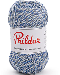 Phildar Phil Verano kleur Azur (wit/blauw)
