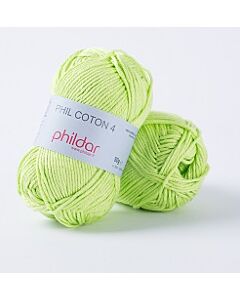 Phil coton 4 is 100% katoen van Phildar, kl.pistache