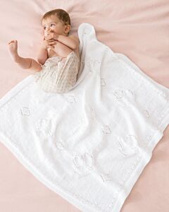 Phildar baby dekentje met motieven breien van Caresse