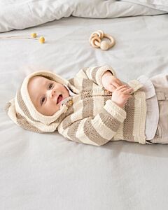 Phildar baby gestreept jasje breien van Cabotine
