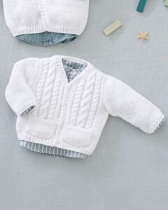 Phildar baby jasje met kabel van Phil Caresse 