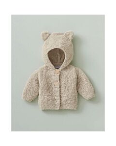 Phildar baby jasje met oortjes op capuchon breien van Phil Chouchou (200, m22)