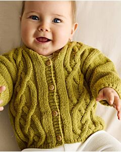 Phildar baby kabelvestje breien van Phil Imaginaire 3,5 (277,m26)