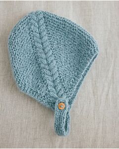 Phildar baby kapje met kabel breien van Phil Baby Alpaga (261,m25)