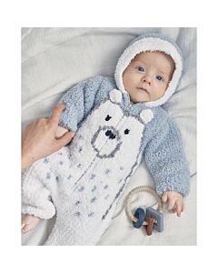 Phildar baby kruippakje van een ijsbeer breien (200, m35)