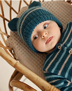 Phildar baby mutsje breien van Phil Caresse (230, M7)