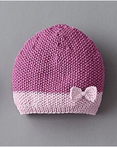 Phildar baby mutsje breien van Phil merinos 3.5