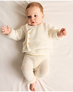 Phildar baby overslagtrui haken van Caresse (274, m1)