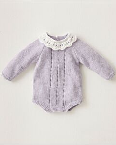Phildar baby romper breien van Phil Ocean en Coton 3 (209, m16)