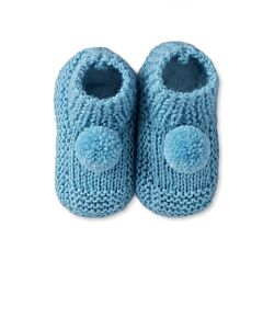 Phildar baby slofjes met bolletjes breien van Super Baby