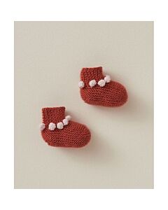 Phildar baby slofjes met nopjes breien van Phil Caresse (200, m9a)