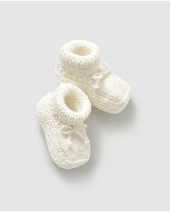 Phildar baby slofjes met strikjes breien van Phil Caresse