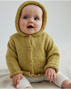 Phildar baby top-down jasje breien van Baby Alpaga (271,M7)