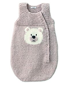 Phildar baby trappelzak met beer breien van Phil Gourmand