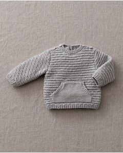 Phildar baby trui met ribbels breien van Phil Merinos 3.5 (189,m41)