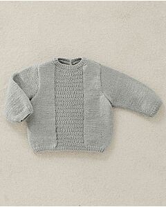 Phildar baby trui met telpatroon breien van Phil super baby