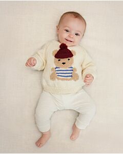Phildar baby truitje breien met beertje van Phil Douce & Phil Imaginaire 3,5 (269,m3A)