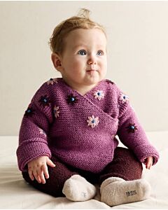 Phildar baby truitje met bloemetjes breien van Phil Caresse (277,m22)