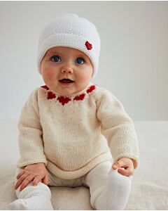 Phildar baby truitje met hartjes breien van Phil Caresse en Phil Romance (261,m3)