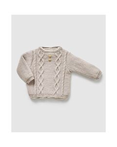 Phildar baby truitje met kabels breien van Phil Merinos 3.5