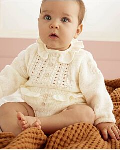 Phildar baby truitje met kraag breien van Super Baby (215, m18)