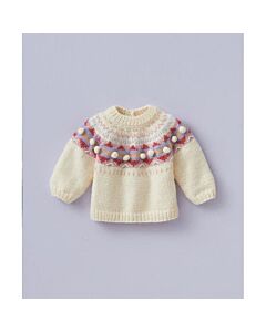 Phildar baby truitje met nopjes breien van Partner 3.5 (200, m2)