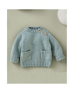 Phildar baby truitje met zakjes breien van Phil Ecolaine (200, m23)