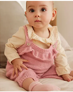 Phildar baby tuinbroek breien van Phil Caresse (230, M10)